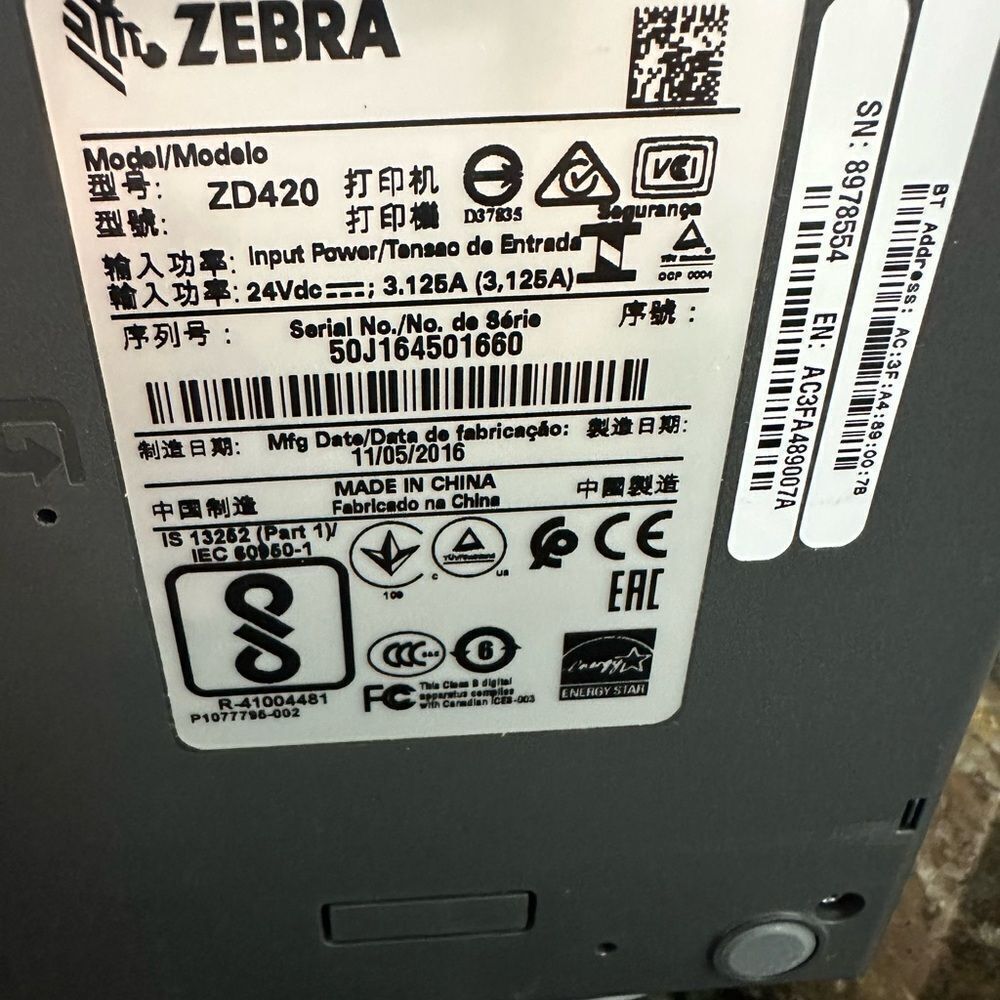 Zebra GK420D Thermal Label Printer - Picture 9 of 11